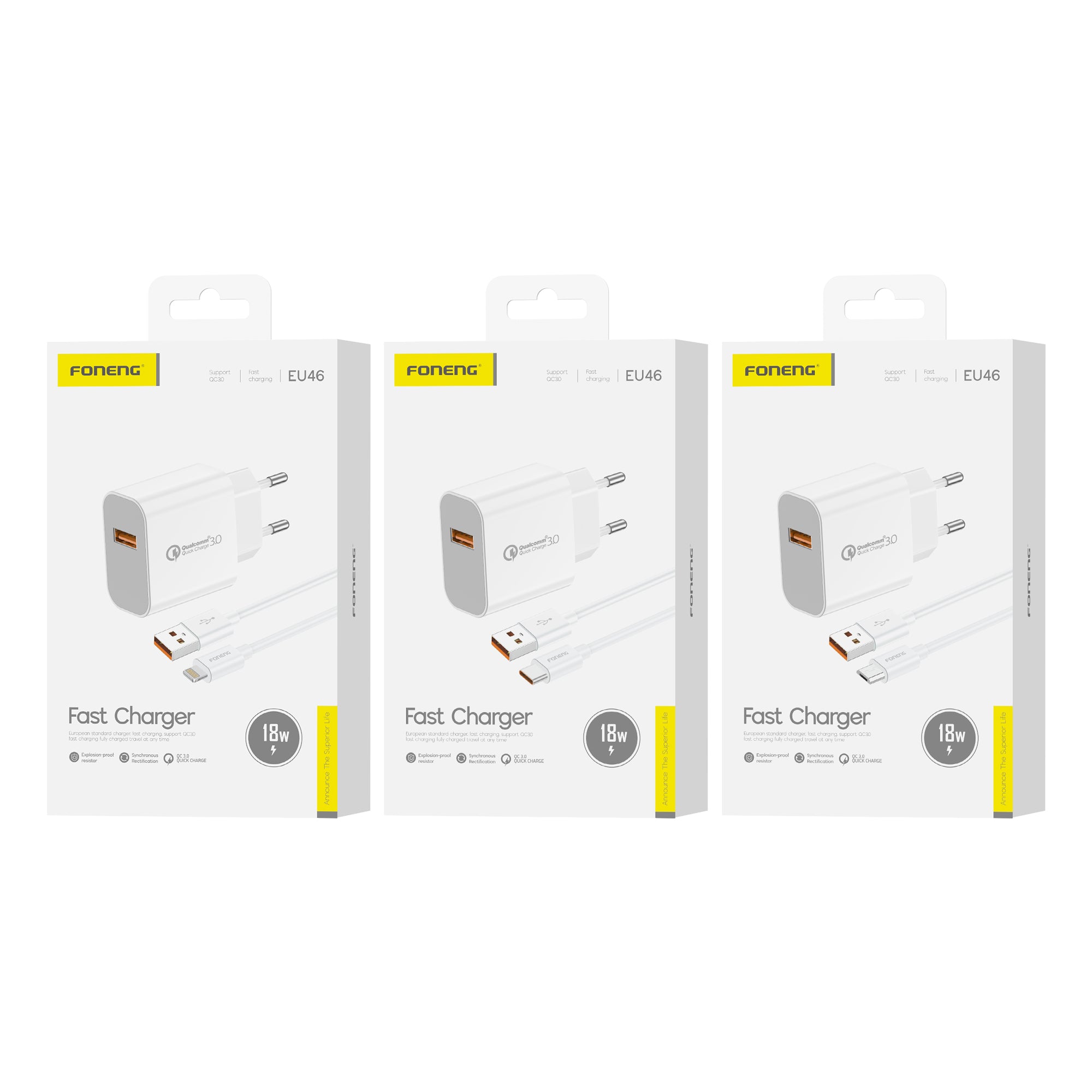 Foneng EU46 Type C (3A) Charger