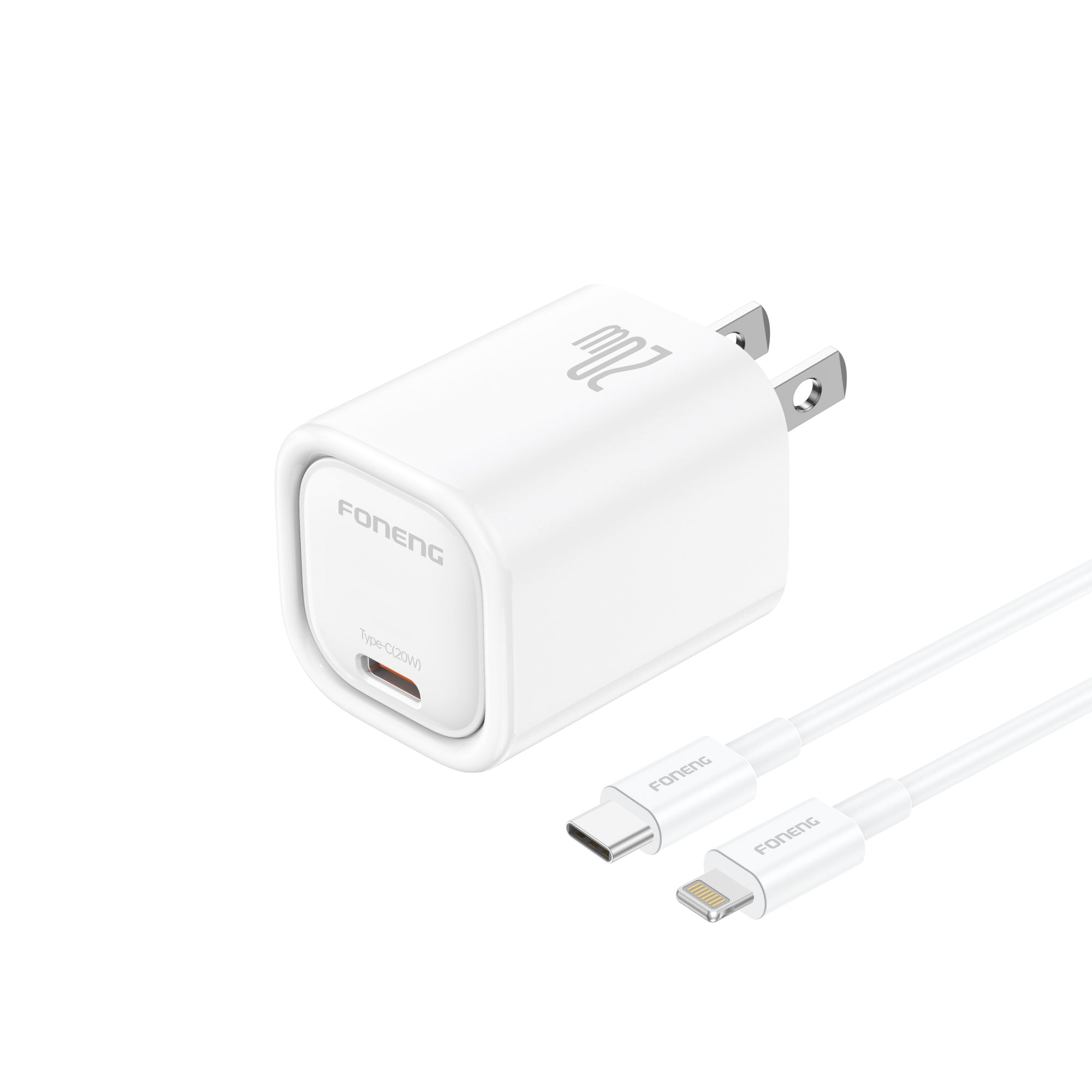 Foneng US16 USB-C Charger PD 20W with Cable