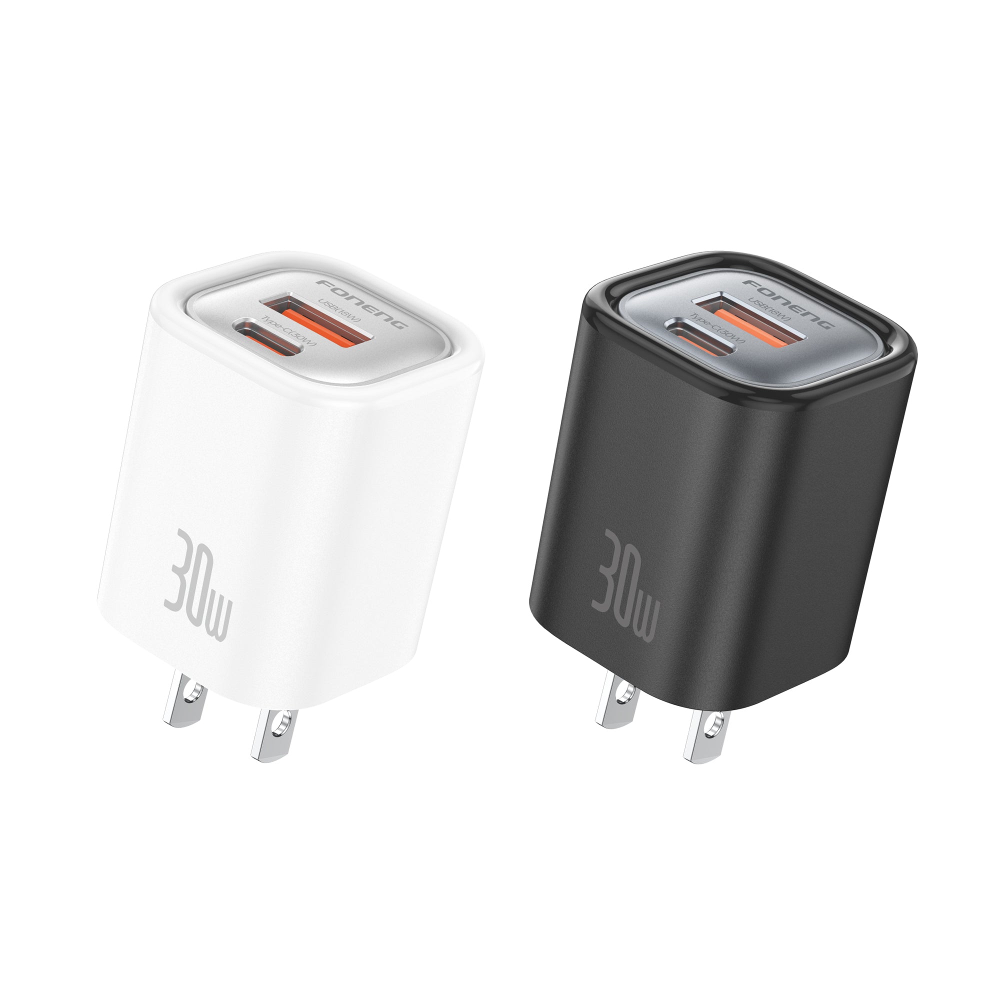 Foneng US18 A+C 2-Port GaN Charger PD (30W) With C To C Cable