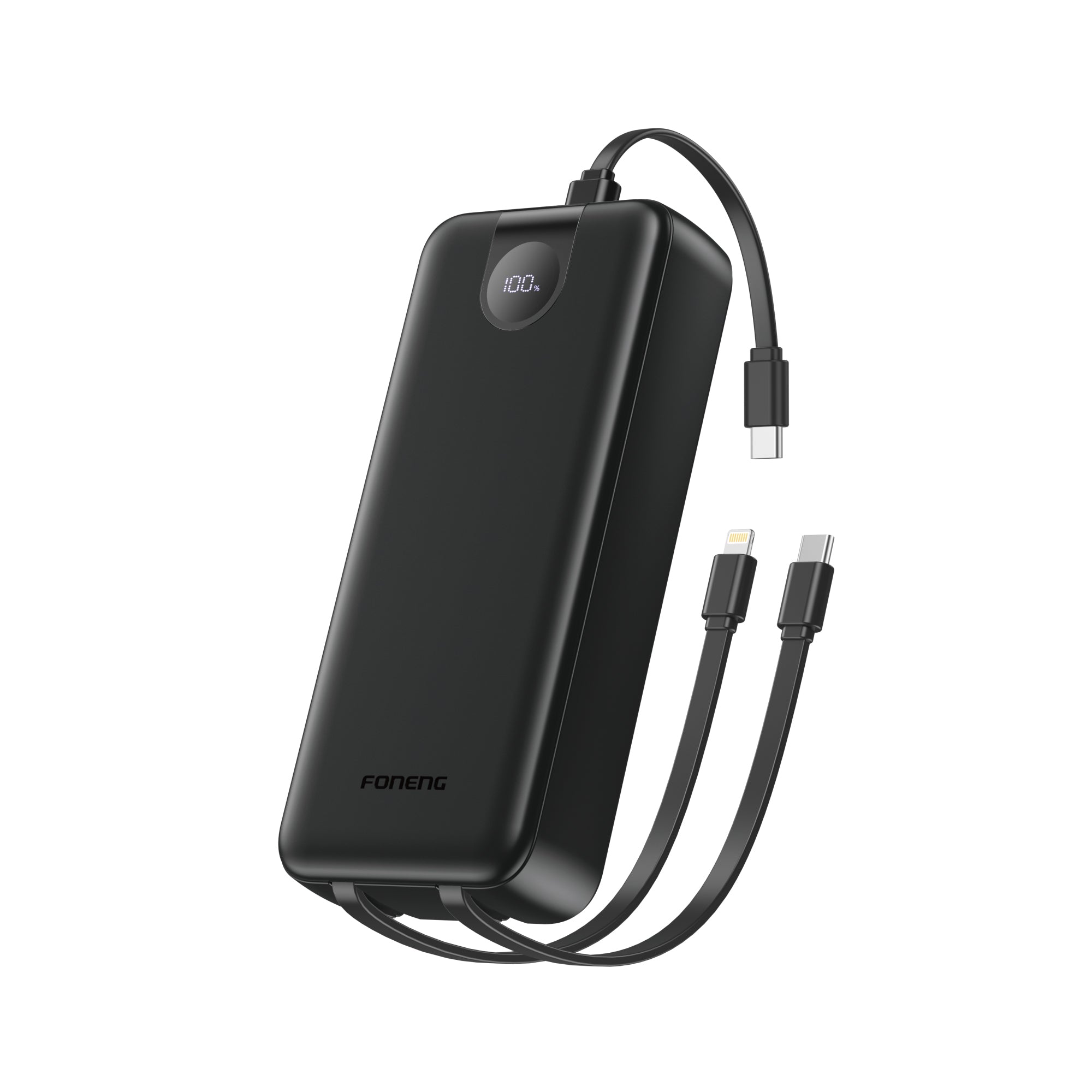 Foneng (10000mAh ,20000mAh ,30000mAh) Power Banks with 3 in 1 built-in cables 22.5W Fast Charge