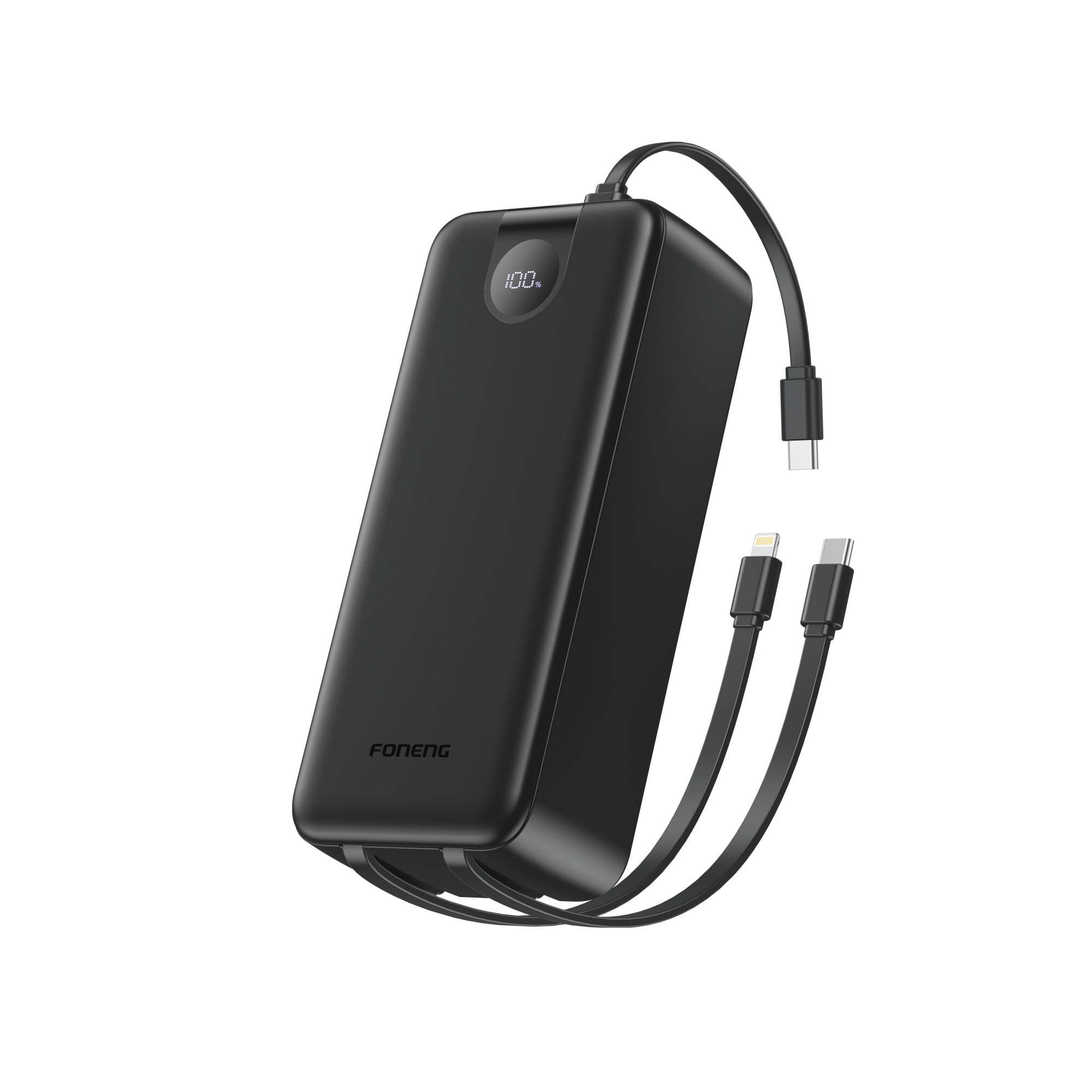 Foneng (10000mAh ,20000mAh ,30000mAh) Power Banks with 3 in 1 built-in cables 22.5W Fast Charge
