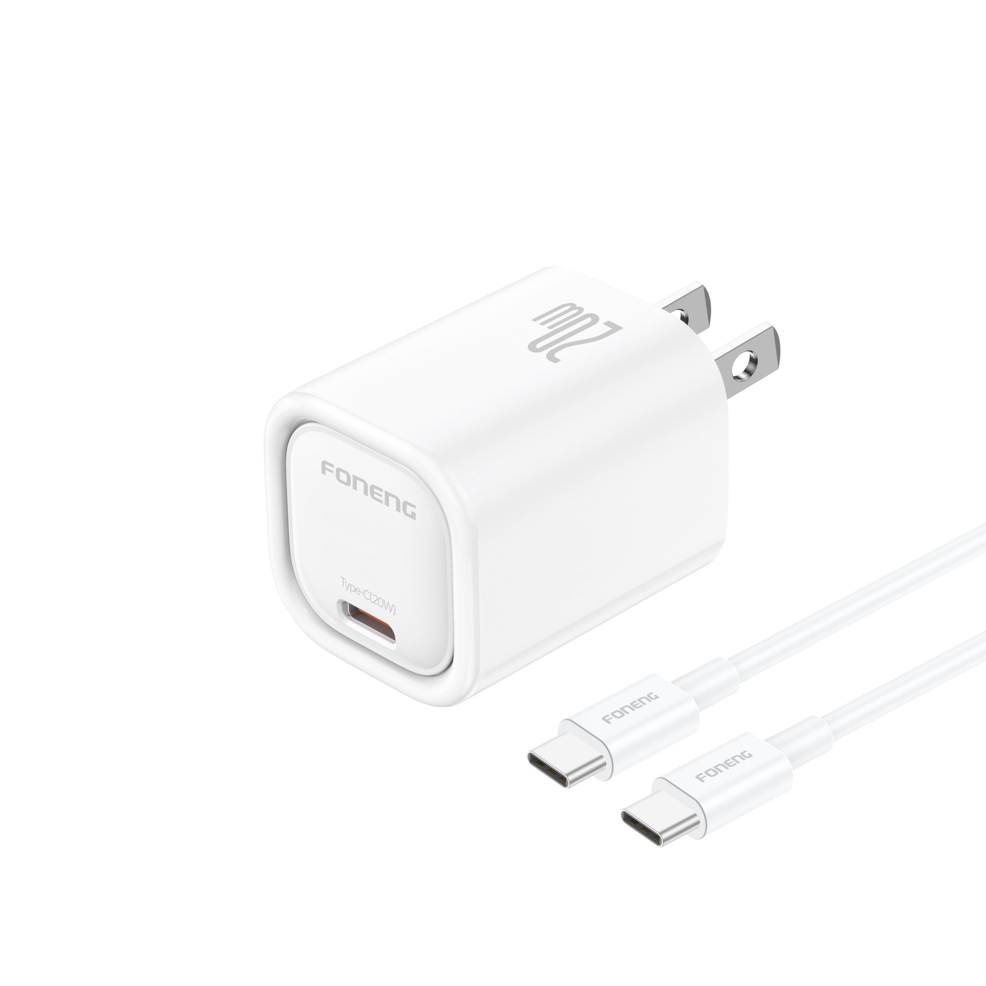 Foneng US16 USB-C Charger PD 20W with Cable