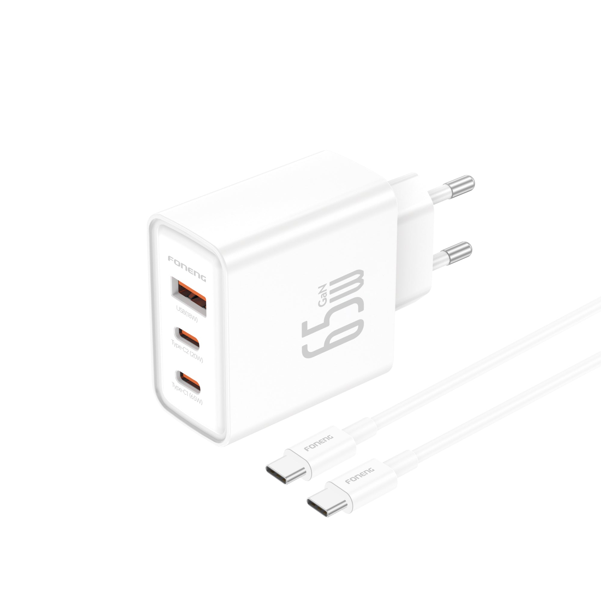 Foneng GaN50 EU CToC 3port (65W) Charger