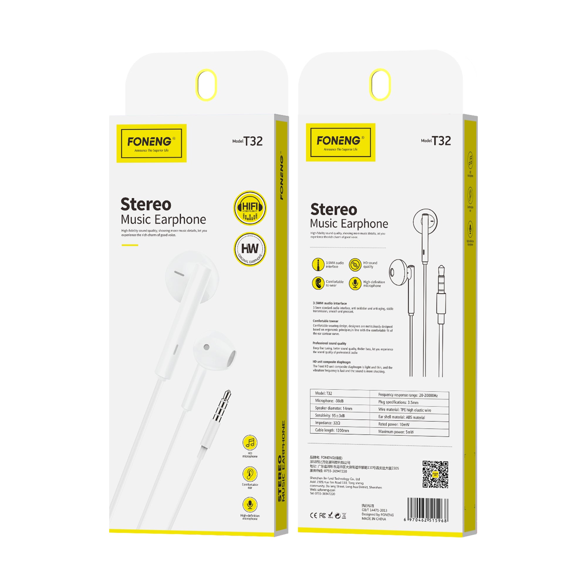 Foneng T32 3D music handfree