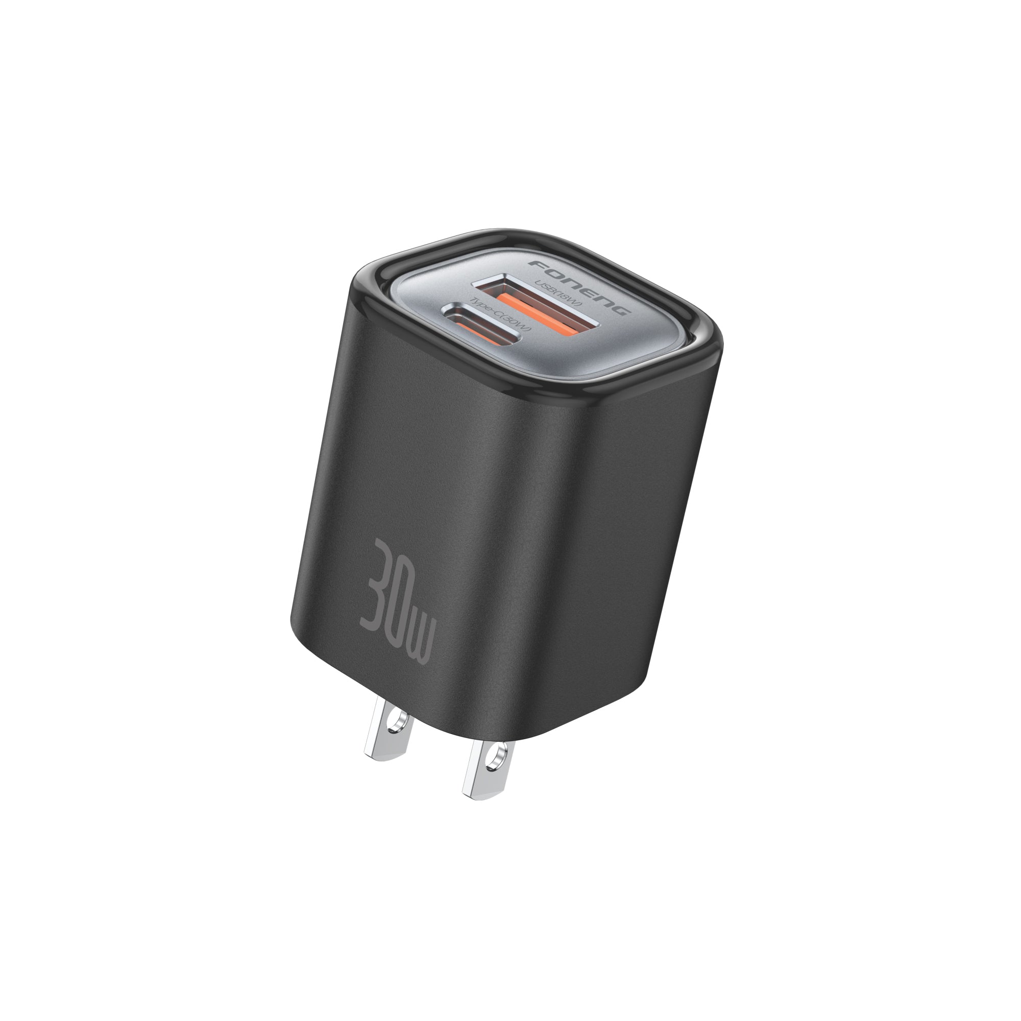 Foneng US18 A+C 2-Port GaN Charger PD (30W) With C To C Cable