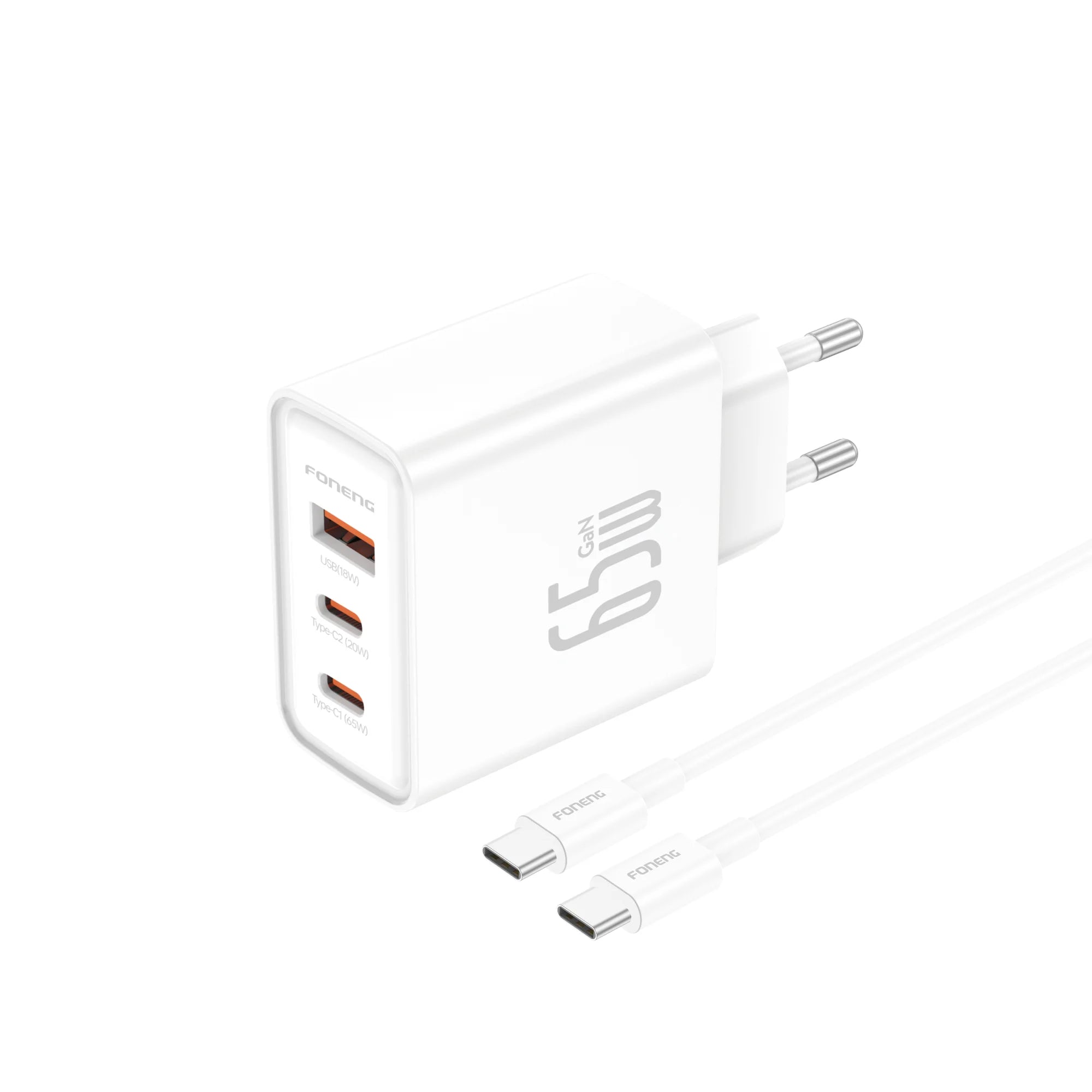 Foneng EU67 GaN Fast Charger with Dual A+C Ports